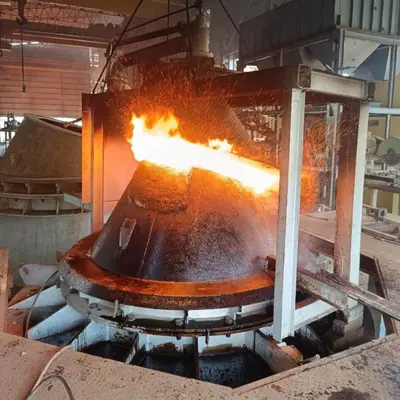 Industrial AOD preheaters used in the argon oxygen decarburization process to improve steelmaking efficiency